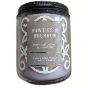 Bath & Body Works BOW TIES and BOURBON Single Wick Candle